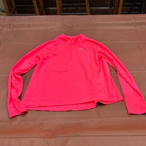 Nike Hot Pink Long Sleeve Half-Zip Training Top